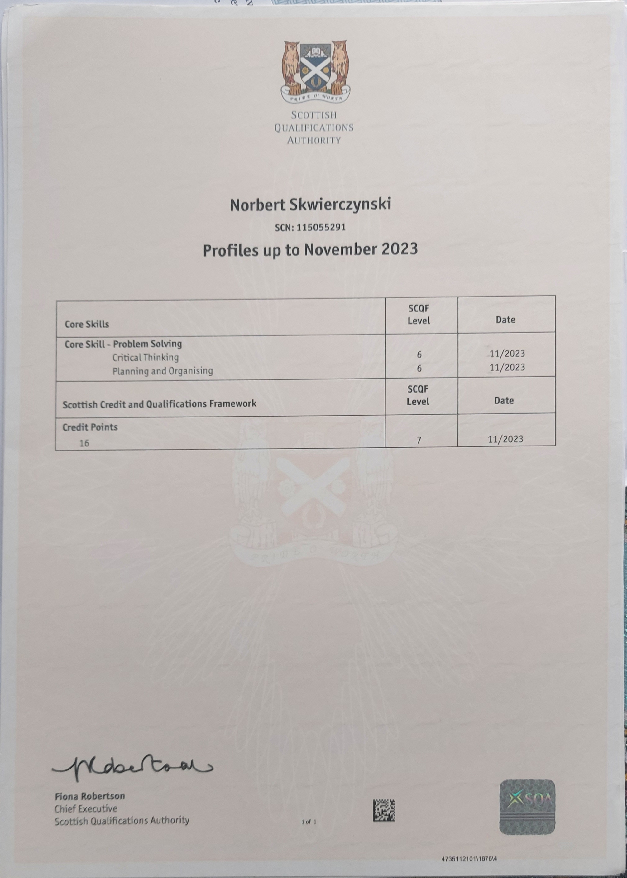 Certificate